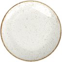 Ver imagem 1 de Prato Porcelana Tramontina Rústico Raso 25cm Marrom Decorado Avulso Cozinha Casa