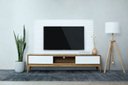 Ver mais imagens de Cabeceira Queen Ripada MDF Modular 90x168cm sem Furos 3M:Branco