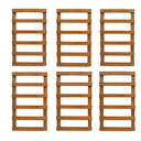 Ver imagem 1 de Kit 6 Treliças Jardim Vertical Pinus 30x50 Cm Stain Mogno