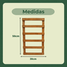 Kit 6 Treliças Jardim Vertical Pinus 30x50 Cm Stain Mogno - 5