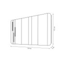 Ver imagem 3 de Painel Mdf Avatar para Tv até 75 Led Dourado Detalhe Chanfrado Off White G18 - Gran Belo