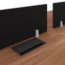 Ver imagem 5 de Mesa Escritório Plataforma 6 Lugares 360cm com Caixas de Tomadas e Pés Metal Industrial Executive