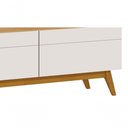 Ver imagem 3 de Rack Classic 3g 2.2 Off White com Nature - Imcal Móveis
