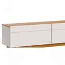 Ver imagem 2 de Rack Classic 3g 2.2 Off White com Nature - Imcal Móveis