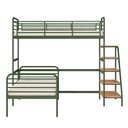 Ver imagem 4 de Beliche com Escada Lateral em Ferro Aço Carbono Tubular Teko Casatema MadeiraOriginals Preto/Fosco/Álamo