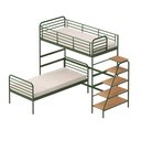Ver imagem 2 de Beliche com Escada Lateral em Ferro Aço Carbono Tubular Teko Casatema MadeiraOriginals Preto/Fosco/Álamo