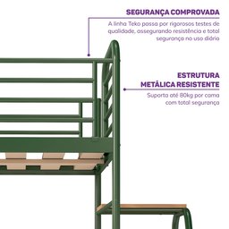 Beliche com Escada Lateral em Ferro Aço Carbono Tubular Teko Casatema - 6