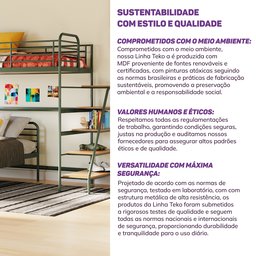 Beliche com Escada Lateral em Ferro Aço Carbono Tubular Teko Casatema - 11