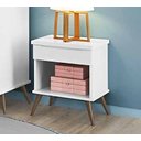 Ver mais imagens de Roupeiro Infantil com Cômoda e Mesa de Apoio Melinda Branco 100% Mdf - Phoenix Baby