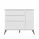 Ver imagem 6 de Roupeiro Infantil com Cômoda e Mesa de Apoio Melinda Branco 100% Mdf - Phoenix Baby