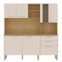 Ver imagem 2 de Cozinha Compacta com Tampo 182 Cm Mega Freijo Soft Ktp