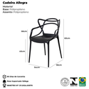 Ver imagem 4 de Kit 4 Cadeiras Allegra Polipropileno: Design Moderno para Sala de Jantar e Varanda