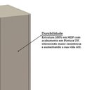 Ver imagem 7 de Balcão de Cozinha para Pia 120cm 2 Portas e 3 Gavetas sem Ta Cinammon/cinammon