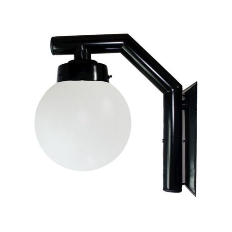 Arandela Solarium 210 Globo de Polietileno Preto