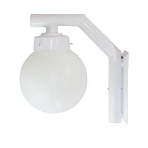 Arandela Solarium 210 Globo de Polietileno Branco