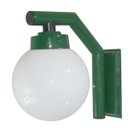 Ver imagem 1 de Arandela Solarium 215 Externa/interna com Globo de Vidro Leitoso 15x30 Verde