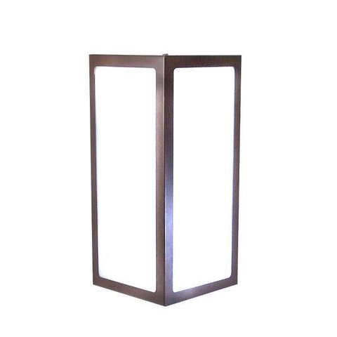 Arandela Quadrada Moderna em Aluminio 285 Marrom