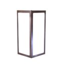 Ver imagem 1 de Arandela Quadrada Moderna em Aluminio 285 Marrom