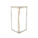 Ver imagem 1 de Arandela Quadrada Moderna em Aluminio 285 Ouro Velho