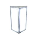 Ver imagem 1 de Arandela Quadrada Moderna em Aluminio 285 Prata Velha