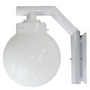 Ver imagem 1 de Arandela Solarium 215 Externa/Interna com Globo de Vidro Leitoso 15x28 Branco