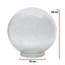 Ver imagem 2 de Arandela Solarium 215 Externa/interna com Globo de Vidro Transparente 15x28 Prata Velha