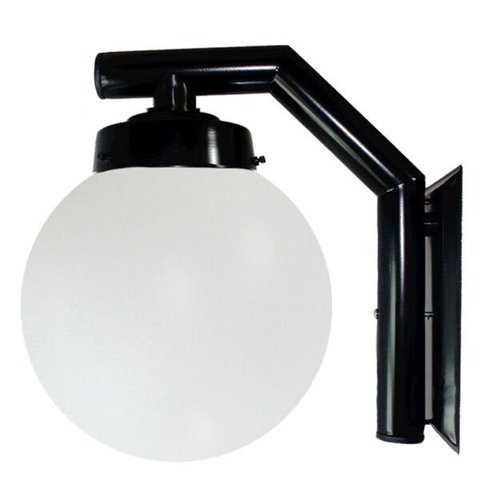 Arandela Solarium 215 Externa/Interna com Globo de Polietileno Preto