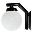Ver imagem 1 de Arandela Solarium 215 Externa/Interna com Globo de Polietileno Preto