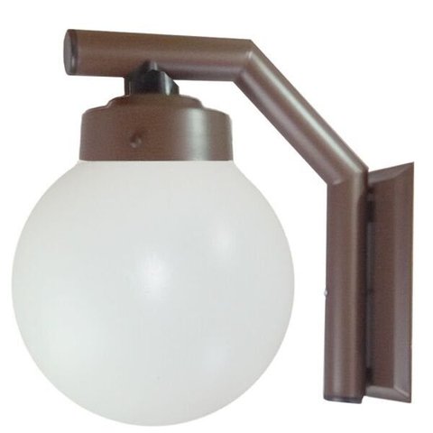 Arandela Solarium 215 Externa/interna com Globo de Polietileno Marrom