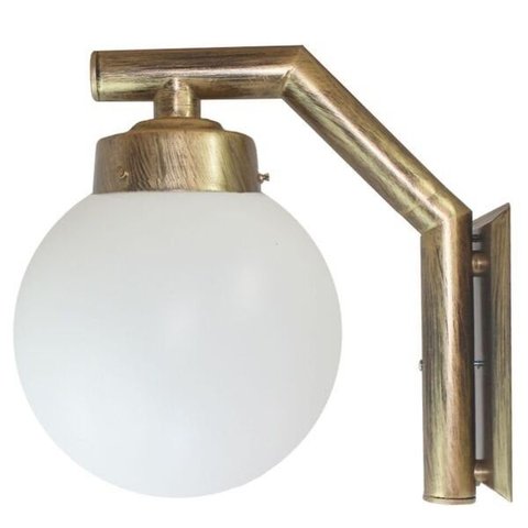 Arandela Solarium 215 Externa/interna com Globo de Polietileno Ouro Velho