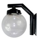 Ver imagem 1 de Arandela Solarium 215 Externa/Interna com Globo de Vidro Transparente 15x30 Preto