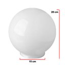 Ver imagem 2 de Arandela Solarium 215 Externa/Interna com Globo de Vidro Leitoso 15x28 Preto