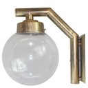 Ver imagem 1 de Arandela Solarium 215 Externa/interna com Globo de Vidro Transparente 15x28 Ouro Velho