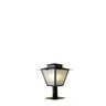 Poste de Jardim Colonial Quadrado 42cm P4 em Aço Preto - 1