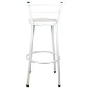 Ver imagem 5 de 2 Banquetas Alta para Cozinha Epoxi Branca:branco
