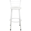 Ver imagem 3 de 2 Banquetas Alta para Cozinha Epoxi Branca:branco