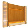 Rack com Painel Ripado para Tv até 85" 3g2p Led/rodízios/esp 304,8cm 100% Mdf Nobre Clean/requinte/luminare - 10