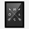 Quadro Decorativo Bússola 45cmx33cm Los Quadros - 1