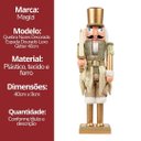 Ver imagem 7 de Quebra Nozes Decorado Natal Dourado Gold Luxo Espada 40cm - Magizi