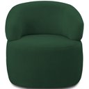 Ver imagem 3 de Kit 2 Poltronas Giratórias Sala de Estar Living Orgânico Carmen F04 Veludo Verde - Lyam Decor