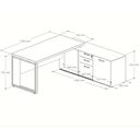Ver imagem 5 de Mesa Dinâmica Industrial com Armário Lateral- 1,50 X 1,60.