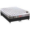 Ver imagem 1 de Cama Box Queen: Colchão Molas Ensacadas Castor Pocket Light Stress Plush + Base Gray(158x198)
