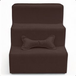 Escada de Cachorro Escadinha Pet Gato Rampa 3 Degrais Veludo - 1