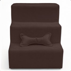 Escada de Cachorro Escadinha Pet Gato Rampa 3 Degrais Veludo