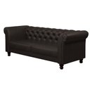Ver imagem 1 de Sofá Decorativo Sala de Estar Chesterfield 4 Lugares 260cm Couro Capuccino - Mozzelar