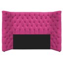 Ver imagem 5 de Kit Cabeceira e Calçadeira Baú Casal Everest P02 140cm para Cama Box Suede - Doce Sonho Móveis