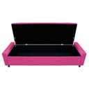 Ver imagem 4 de Kit Cabeceira e Calçadeira Baú Casal Everest P02 140cm para Cama Box Suede - Doce Sonho Móveis