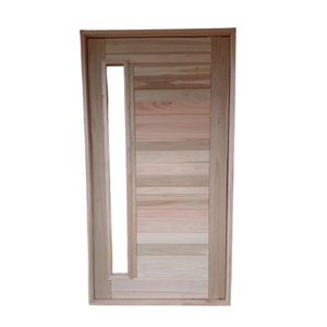 Porta Bbb Pivotante com Visor Reto Eucalipto 2,13x1,17 Frainer Bbb Tradicional C/ Visor