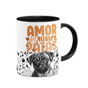 Ver imagem 2 de Caneca - Amor de Quatro Patas - Pug - B-black