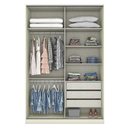 Ver imagem 2 de Guarda Roupa Modulado Predileto 2 Portas de Correr Areia - Móveis Henn